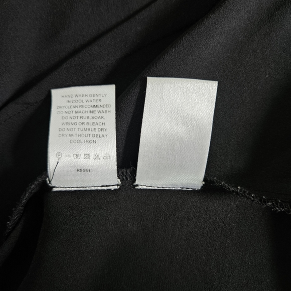 CUE | black women's blouse | Size 8 - Picture 7 of 8